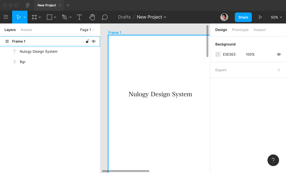Animation showing how to use NDS text styles in Figma